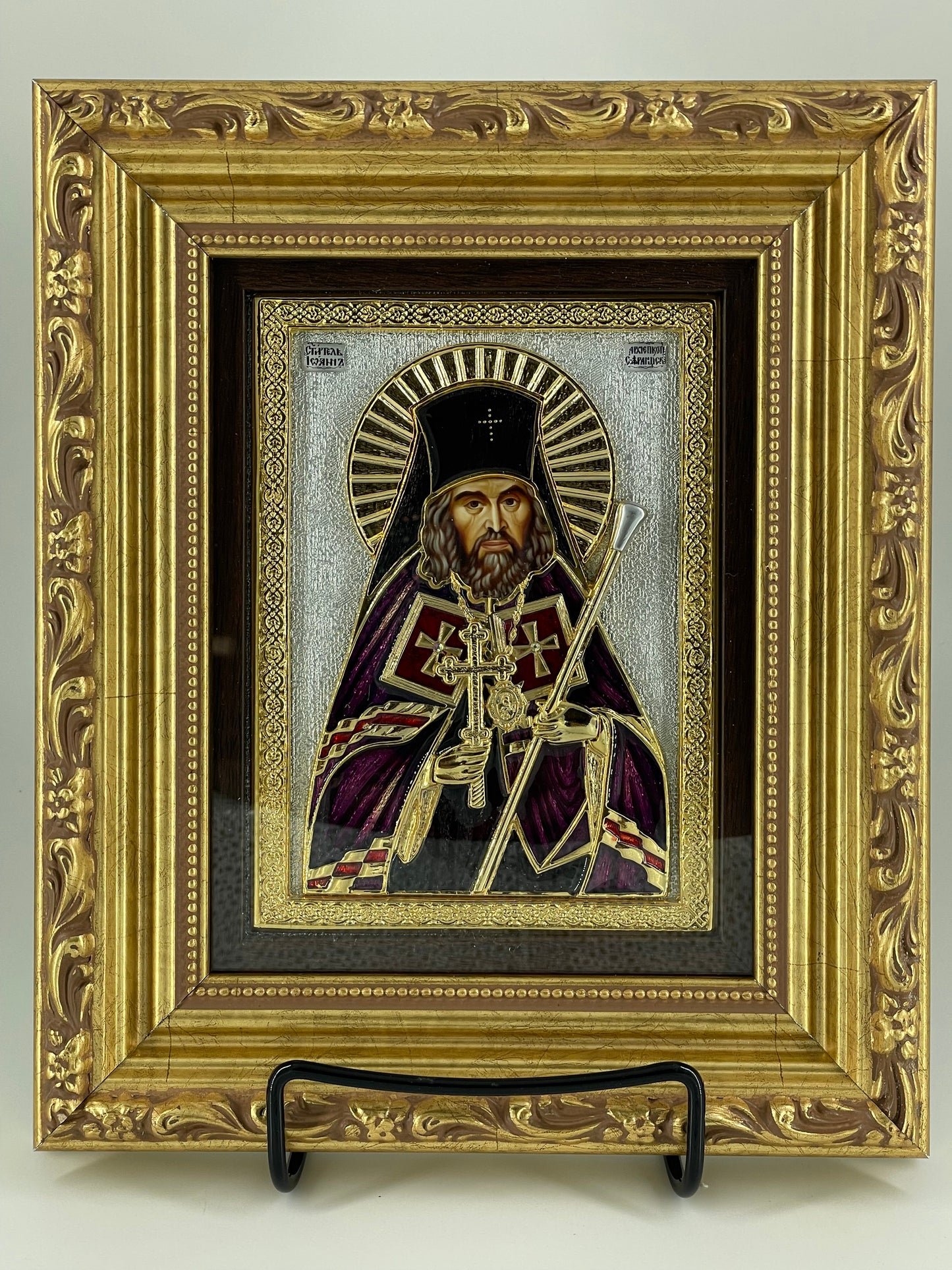 Exclusive High Quality Handmade Icon of St. John of Shanghai and San Francisco