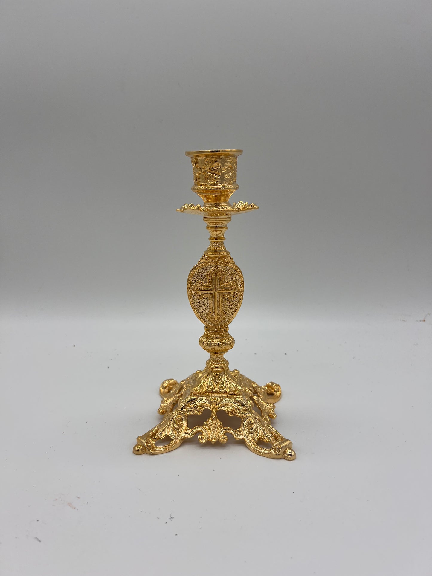 Luxury 24K Gold-Plated Candle Holder
