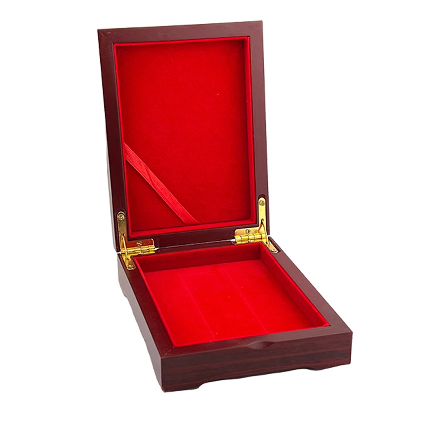 Crucifixion With Four Virgin Mary Wooden Icon Box - Keepsake Box For Prayer Ropes, Jewelry - Lined With Velvet
