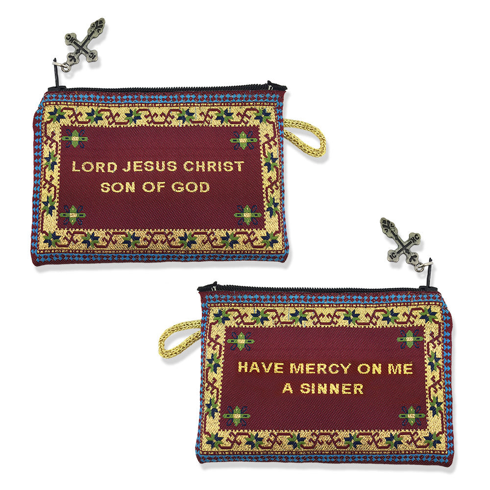 Jesus Prayer Pouch - 2 Sided 4 1/4"x3"