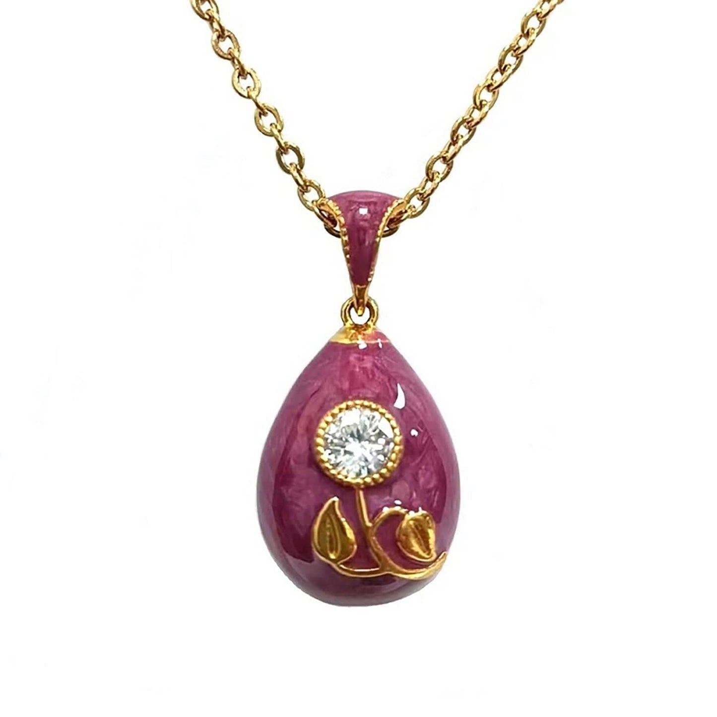 Egg Pendant: Spring Blossom Purple