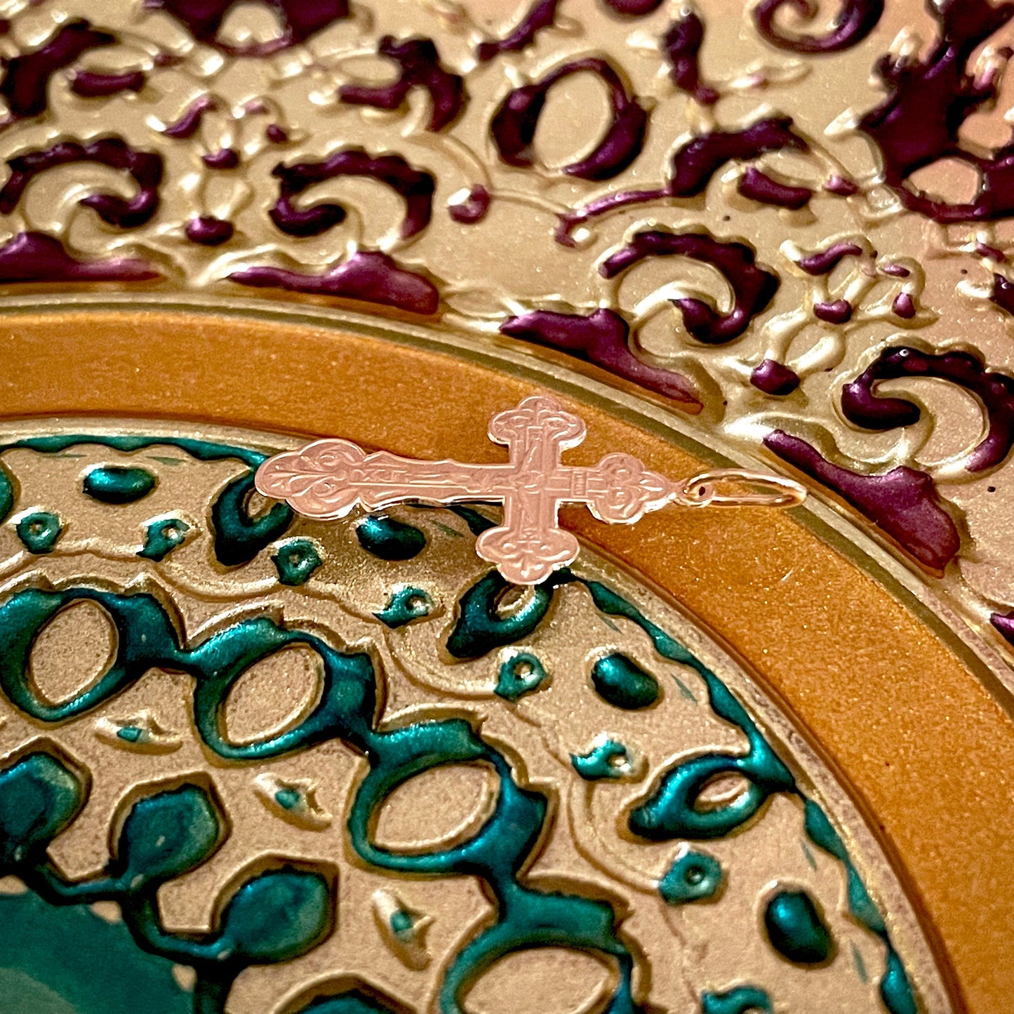 Rose Gold Cross Pendant No. 24815