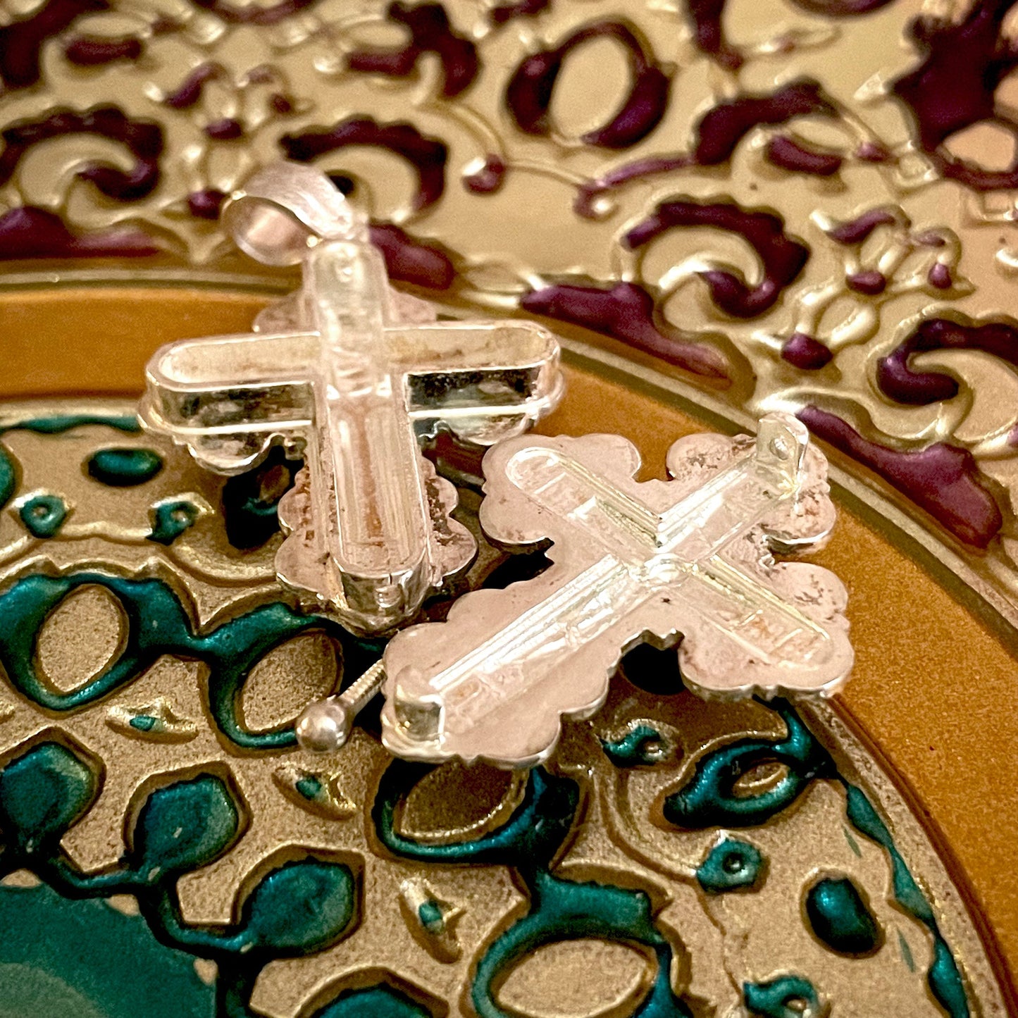 Silver Cross Pendant Locket No. 24841