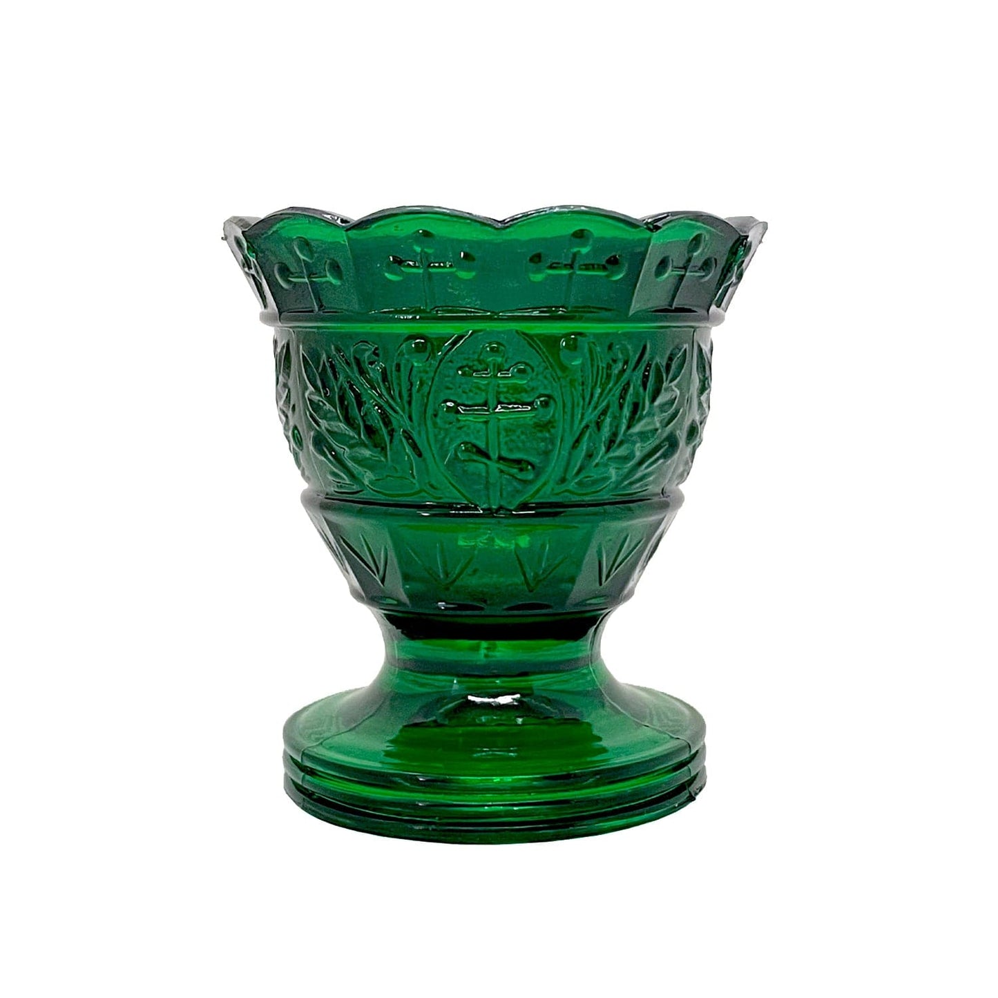 Ornate Vigil Lamp: Green