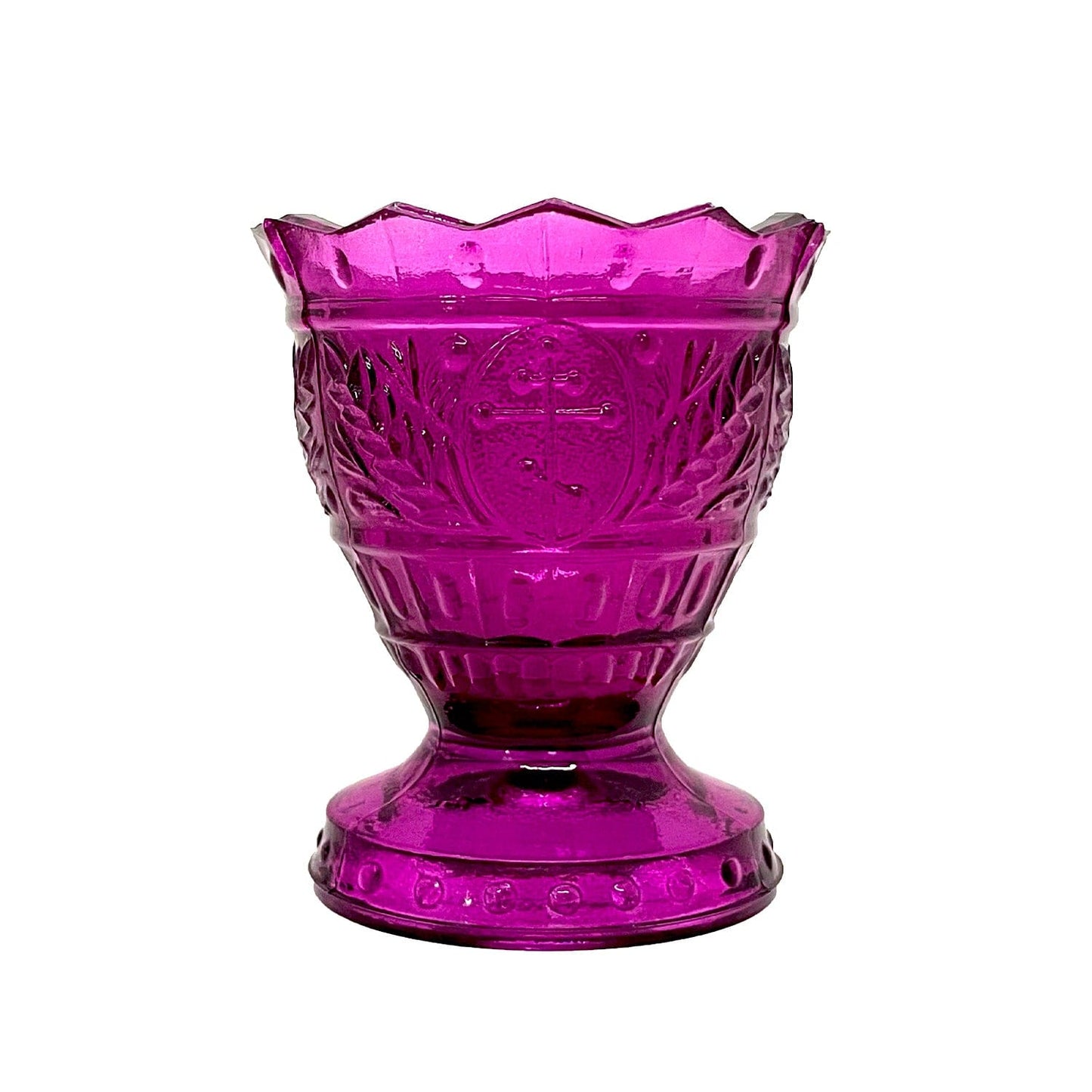 Ornate Vigil Lamp: Pink