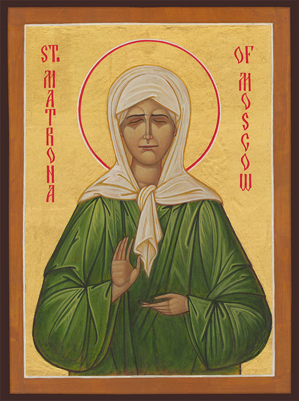 St Matrona of Moscow 6" x 4.5"