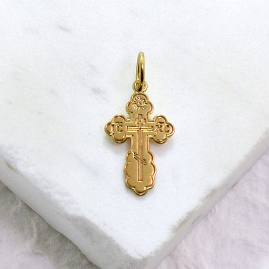 St. Olga Cross (14kt Yellow Gold) (Small)