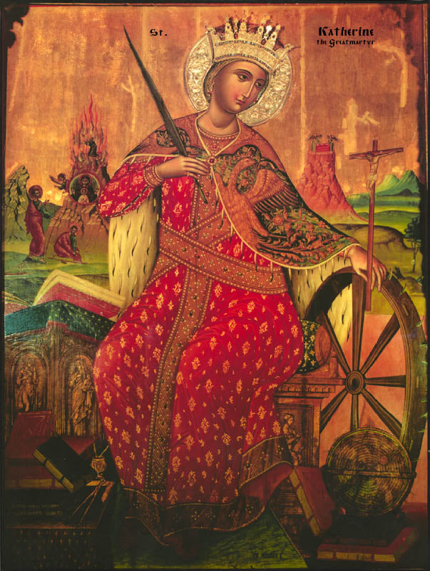 St Catherine of Alexandria, the Great Martyr (Canvas Print, 6 in)