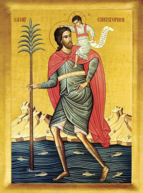 Icon of St. Christopher 5.25" x 6 "