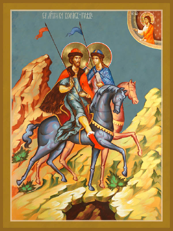 Sts Boris and Gleb (Classic Print, 6"x 4 1/2")