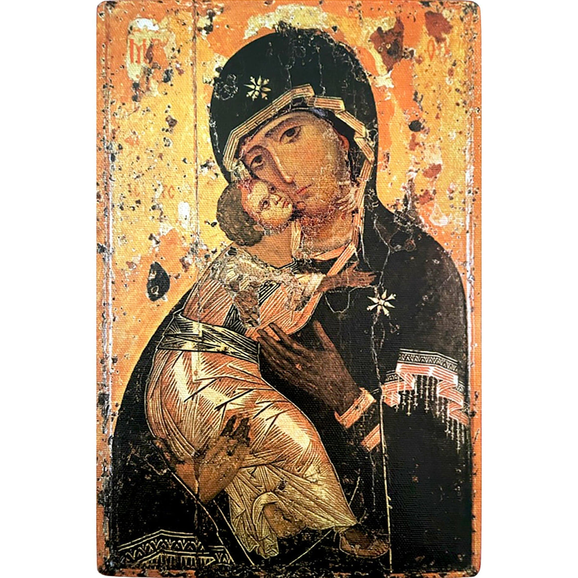 Mother of God "of Vladimir" Icon (7"x5") (Canvas Print)