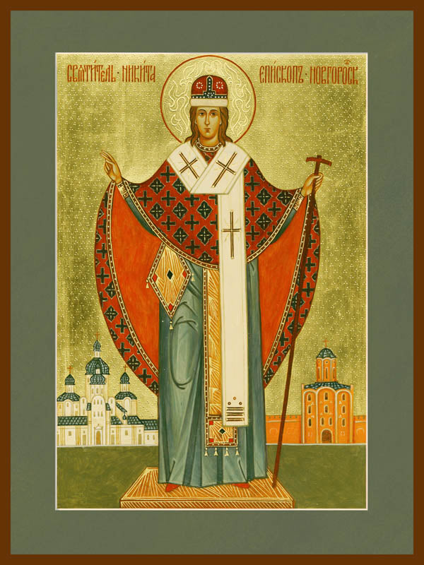 St Nikita of Novgorod - Classic Print (6"x 4 1/2")