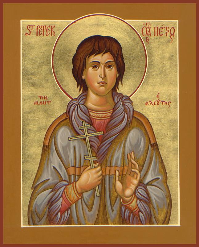St Peter the Aleut - Classic Print (6"x 4 3/4")