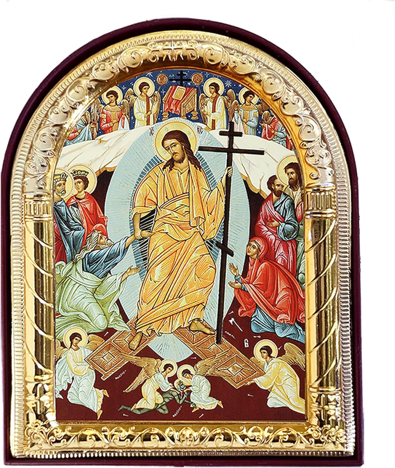 Resurrection of Jesus Christ Icon Assorted Arched