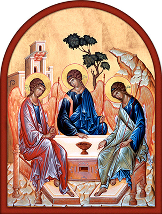 Holy Trinity Icon  -7"x 5.5"  classic print