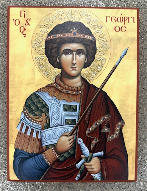 Icon of Saint George the Victorious (8 in x 6 in)