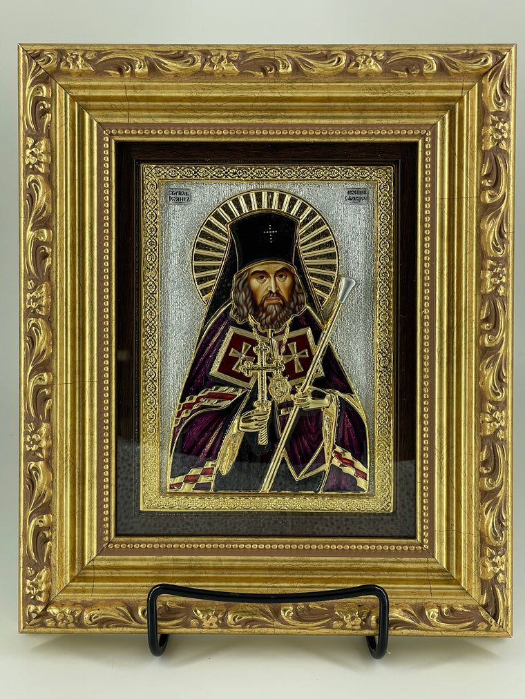 Exclusive High Quality Handmade Icon of St. John of Shanghai and San Francisco
