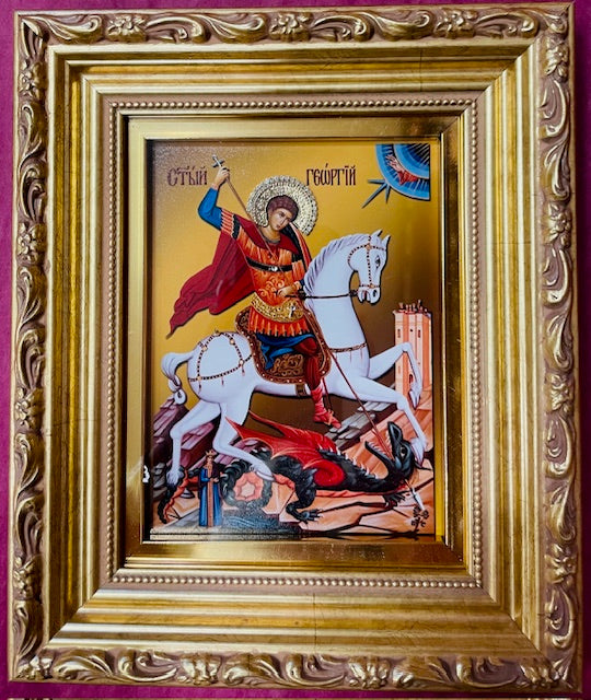 Exclusive High Quality Handmade Icon of Saint George / Гео́ргий Победоносец