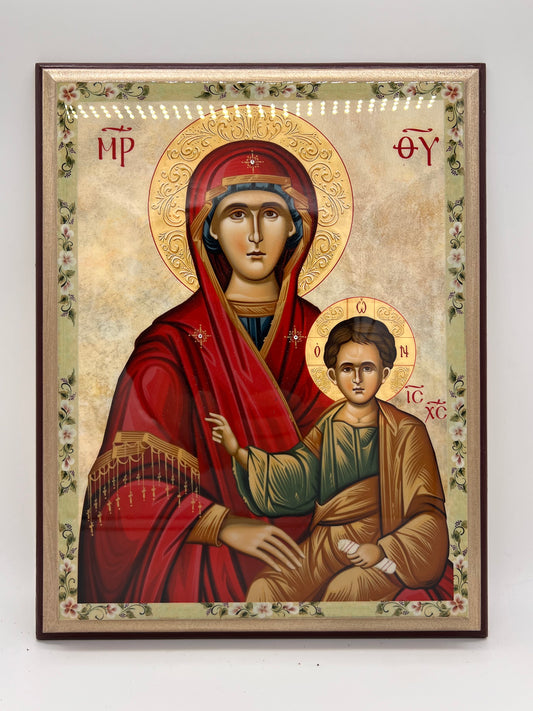Handcrafted Theotokos Icon