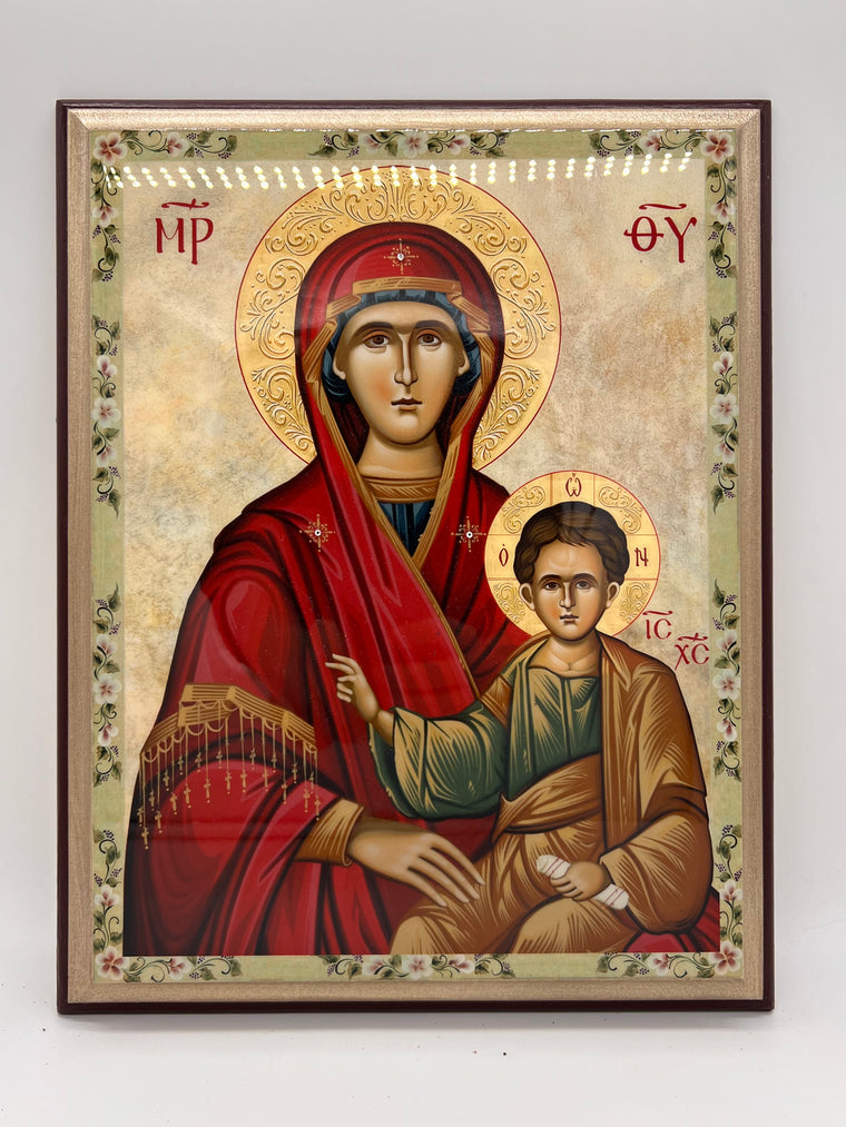 Handcrafted Theotokos Icon