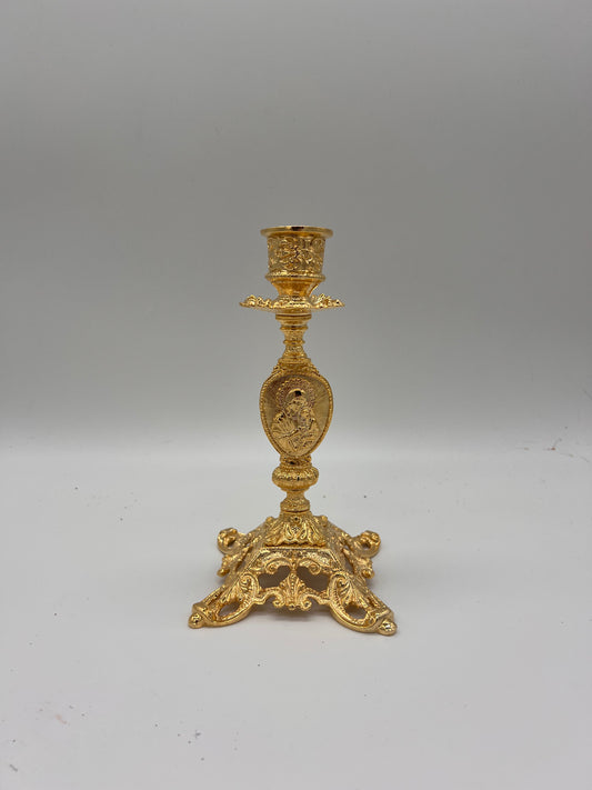 Luxury 24K Gold-Plated Candle Holder