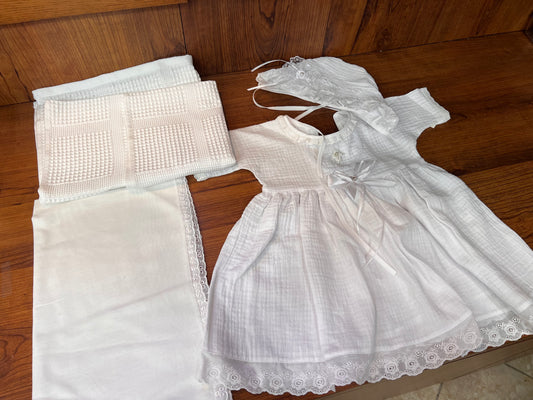 Baby Girl Christening Dress Full Set