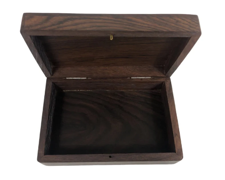 Carved Wooden Box Size: 6 x 4 x 2 in.