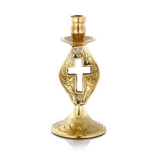 Brass Handle Holder (Candlestick) 4.5" tall