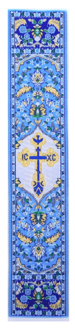 Book Marker With Cross Textile Art