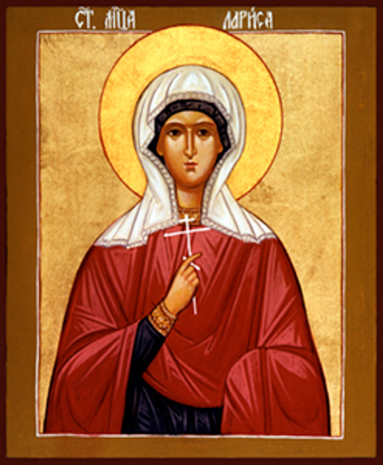 St. Larissa icon  -7"x 6"  classic print