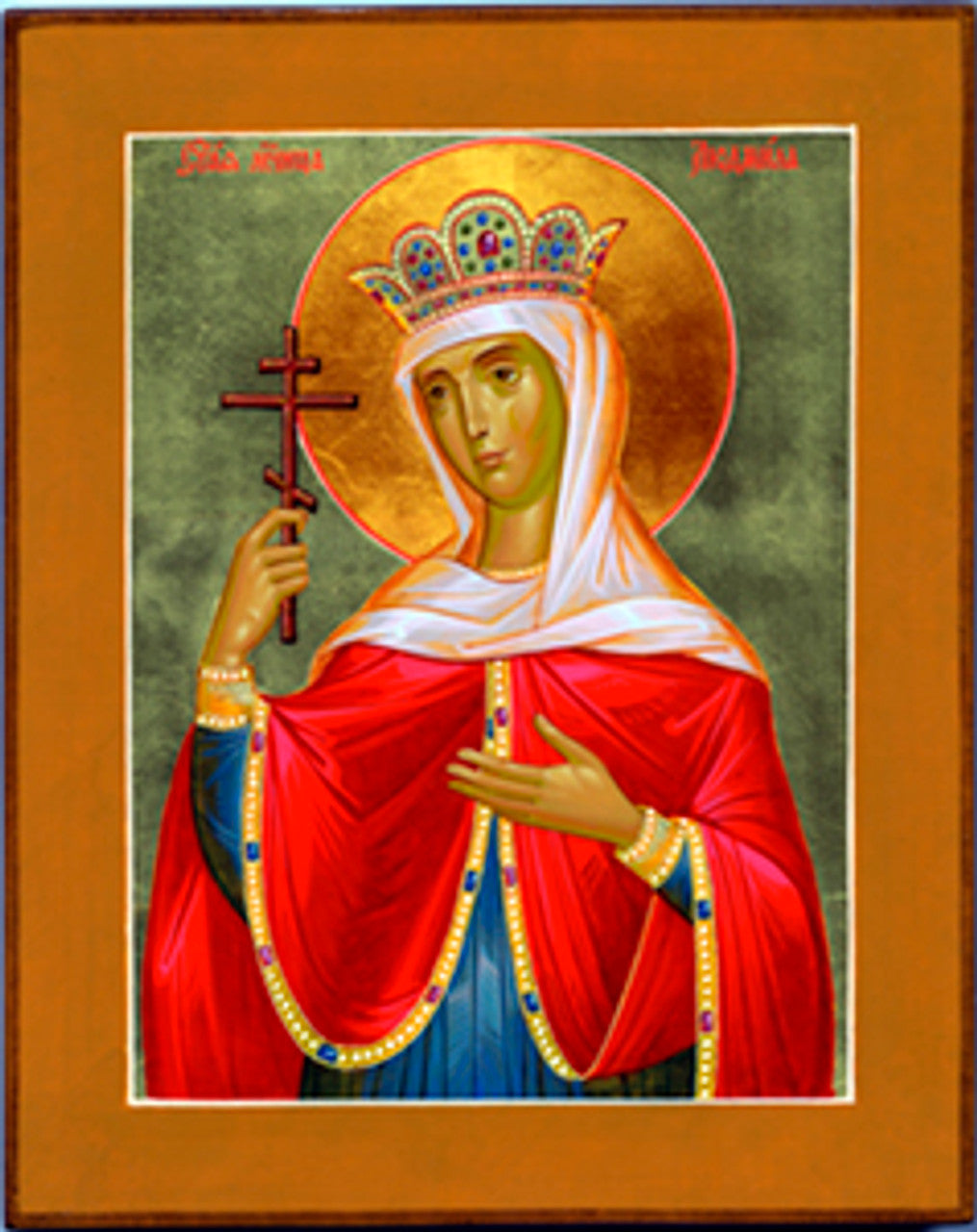 St. Ludmila icon  -7"x 5.5"  classic print