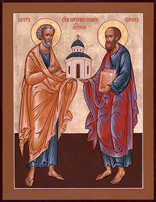 Sts. Peter and Paul 4 x 5 inches