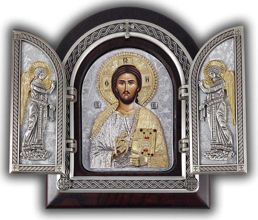 Exclusive High Quality Handmade Triptych of JESUS CHRIST