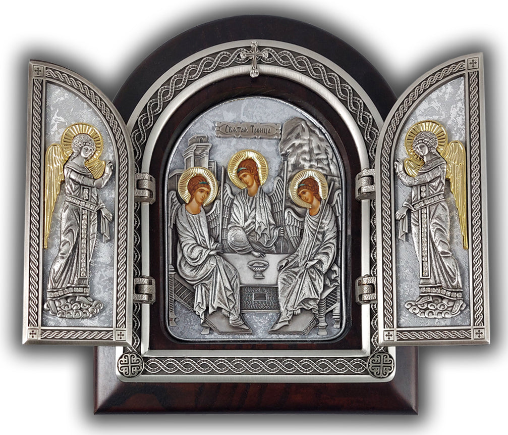 Exclusive High Quality Handmade Triptych of The Holy Trinity