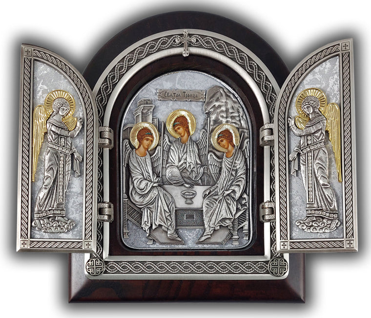 Exclusive High Quality Handmade Triptych of The Holy Trinity