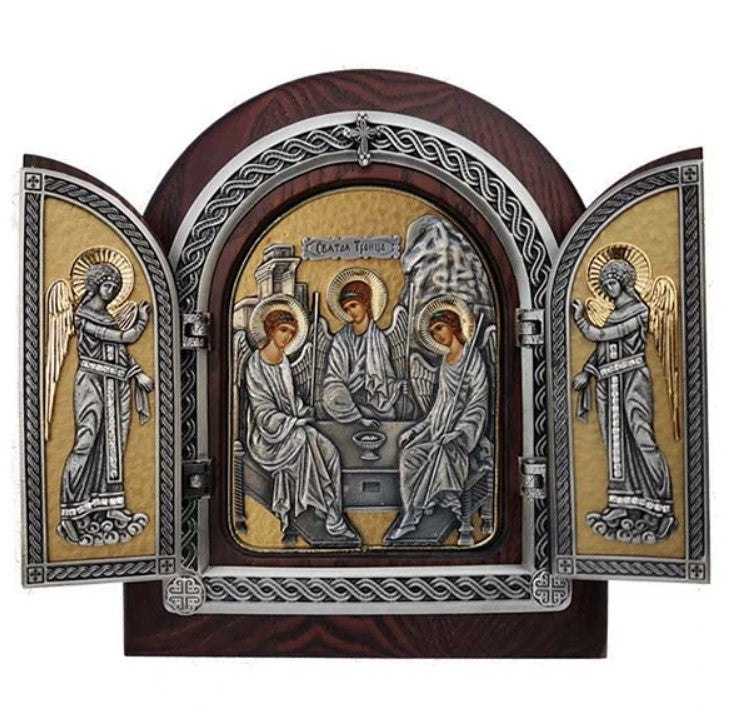 Exclusive High Quality Handmade Triptych of The Holy Trinity