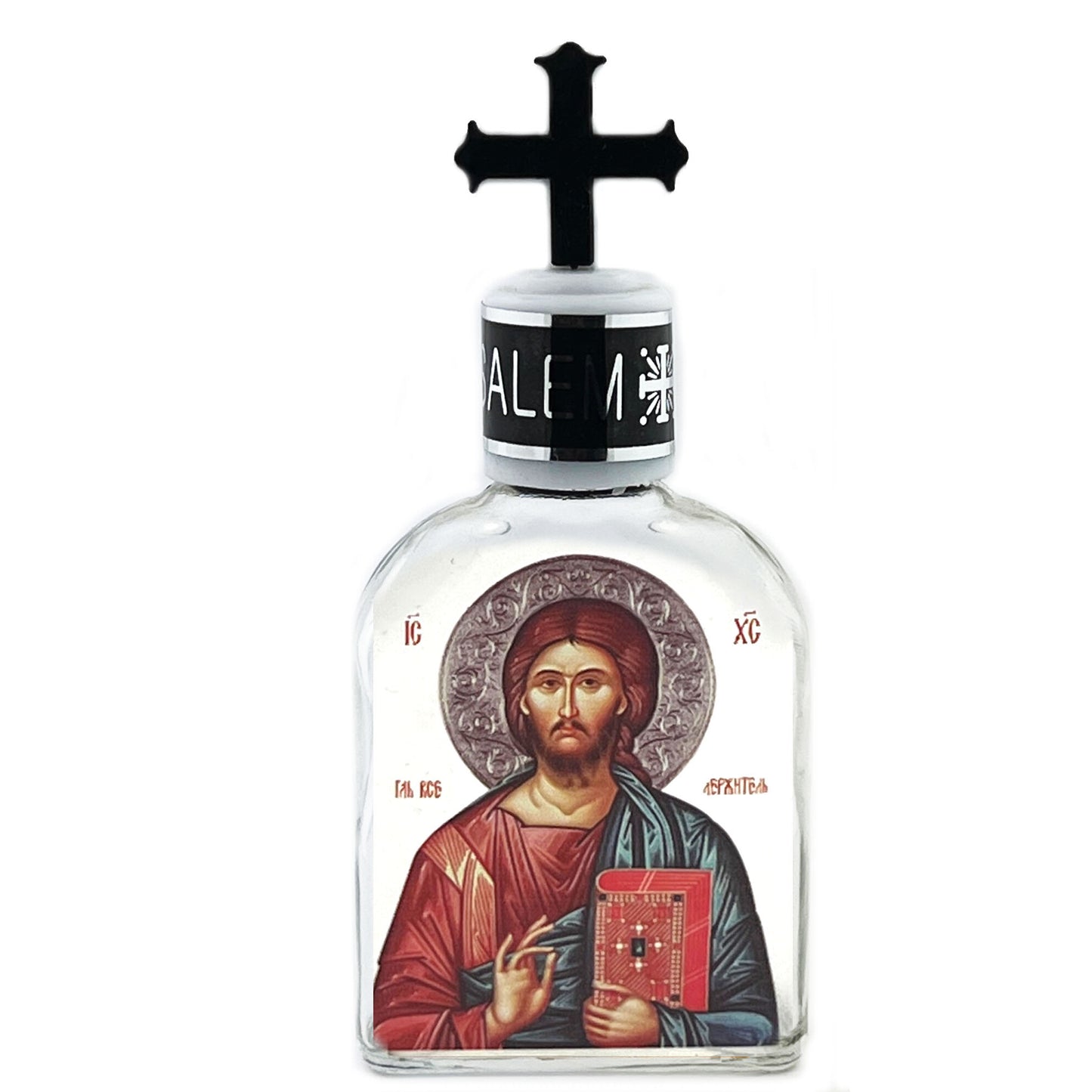 Holy Water Glass Bottle With Icon