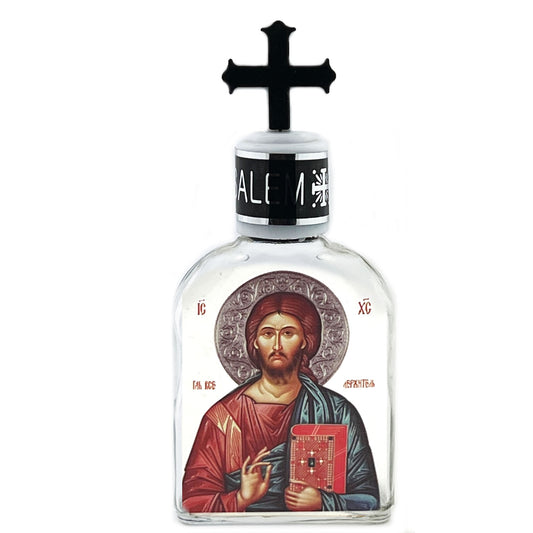 Holy Water Glass Bottle With Icon