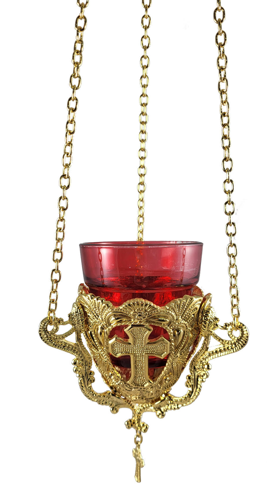 Gold Plated Handmade Hanging Lampada with a Hook