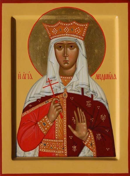 St. Ludmila Icon - Canvas Print, 6 in