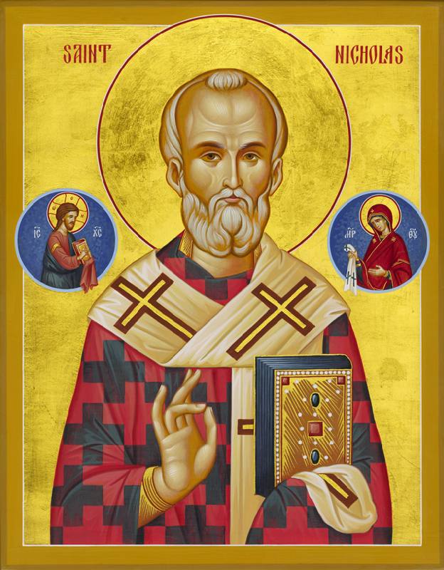 St Nicholas of Myra 6" x 4 1/2"