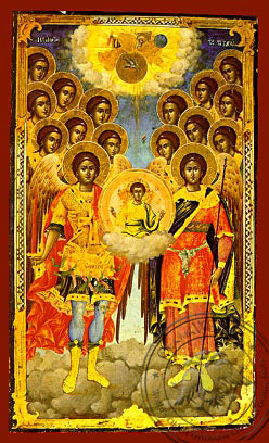 Icon of the Synaxis of the Archangel Michael (Canvas Print, 6 x 4 in)