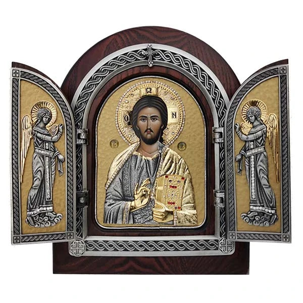 Exclusive High Quality Handmade Extra-Large Triptych of Christ the Savior