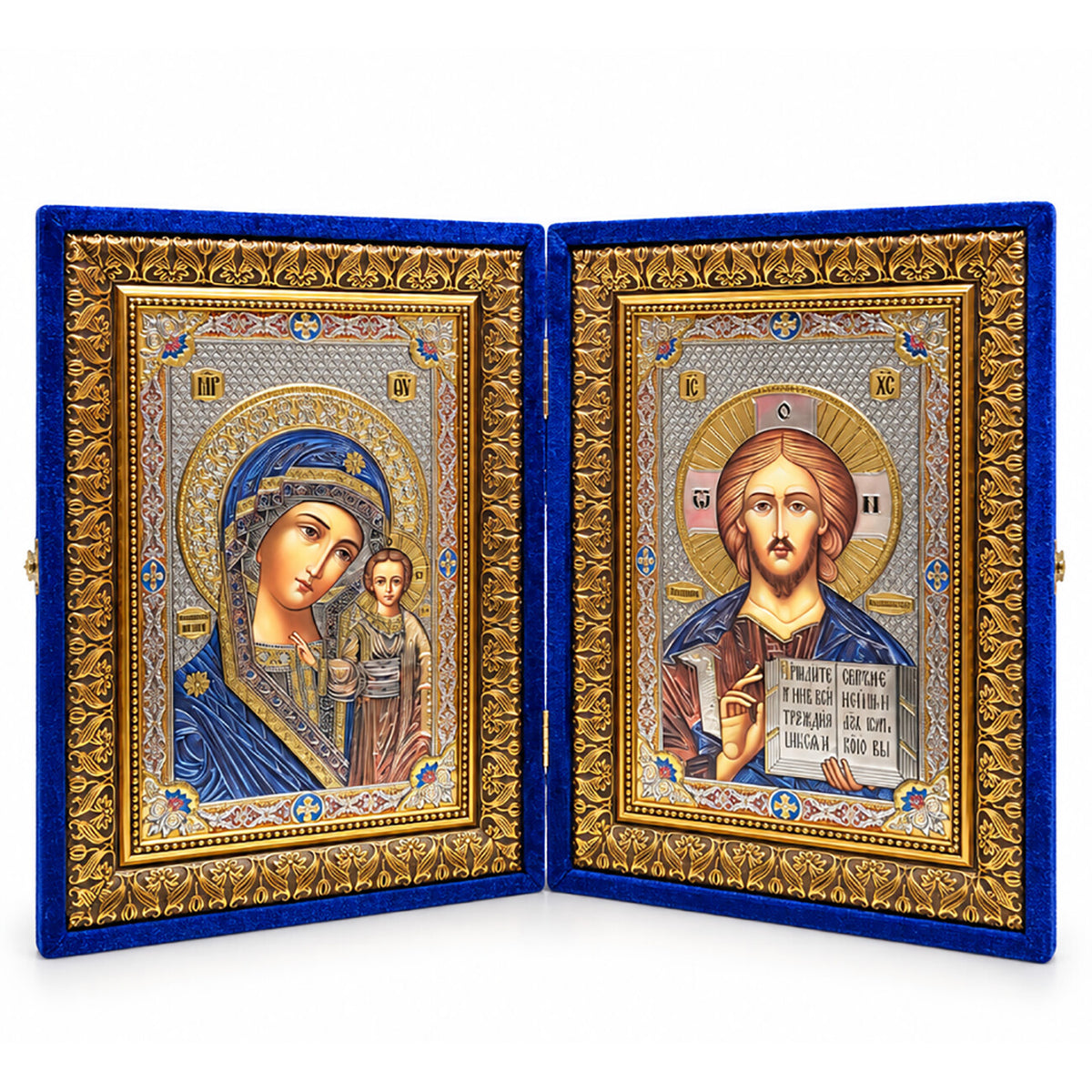Wedding Icons Diptych in Velvet Case - Large
