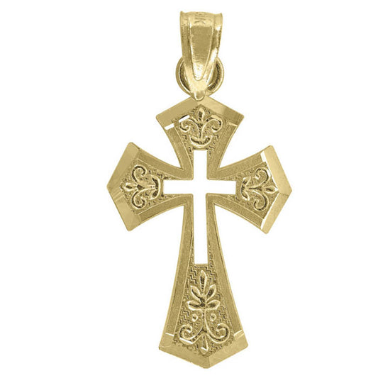 14K Gold Cross Pendant