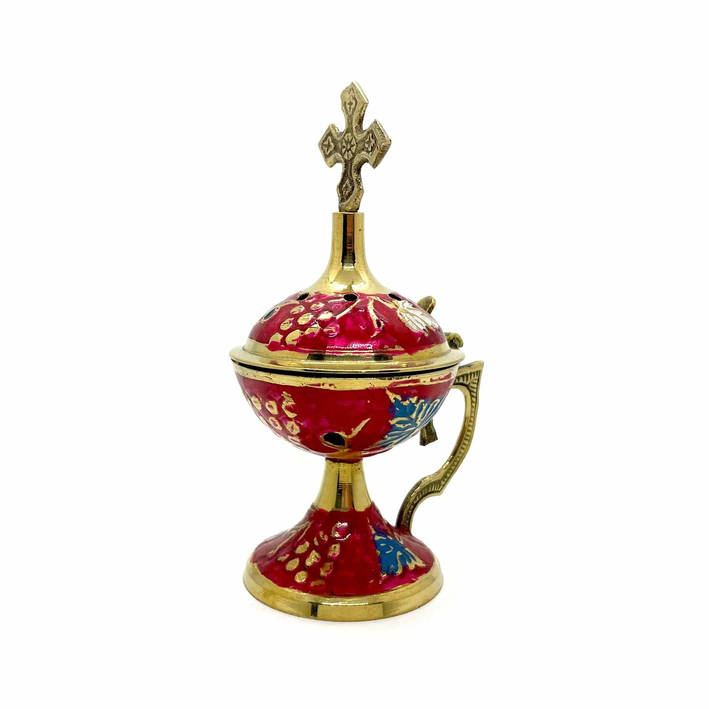 Home Censor, Brass Charcoal Burner: Red