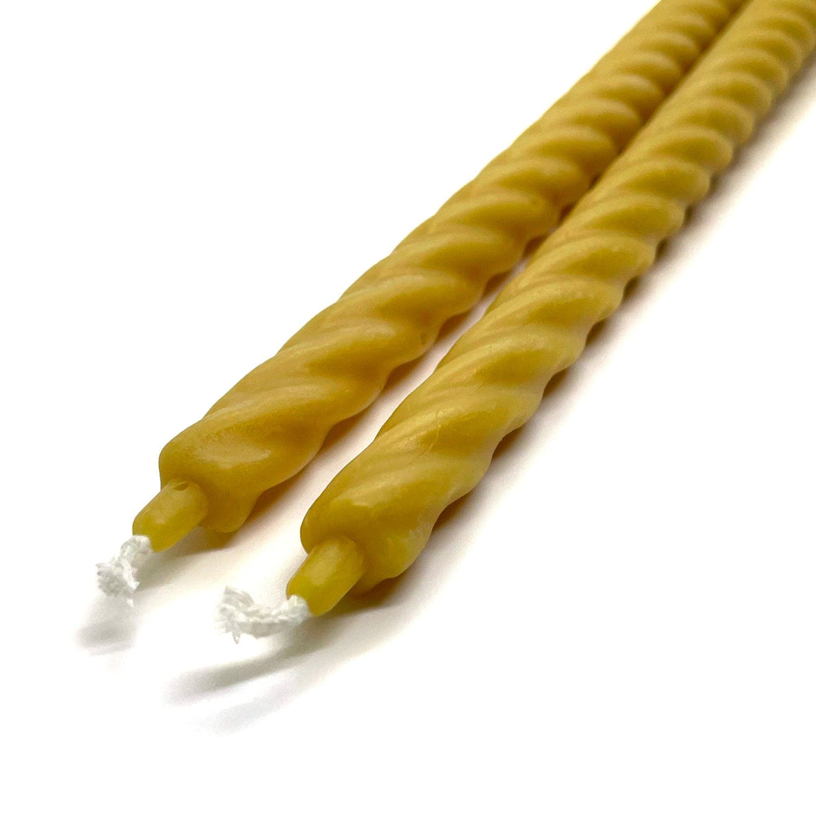 Pair of Pure Beeswax Wedding - Baptism Candles