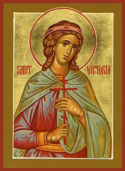 St. Victoria Icon (Canvas Print, 6 in)