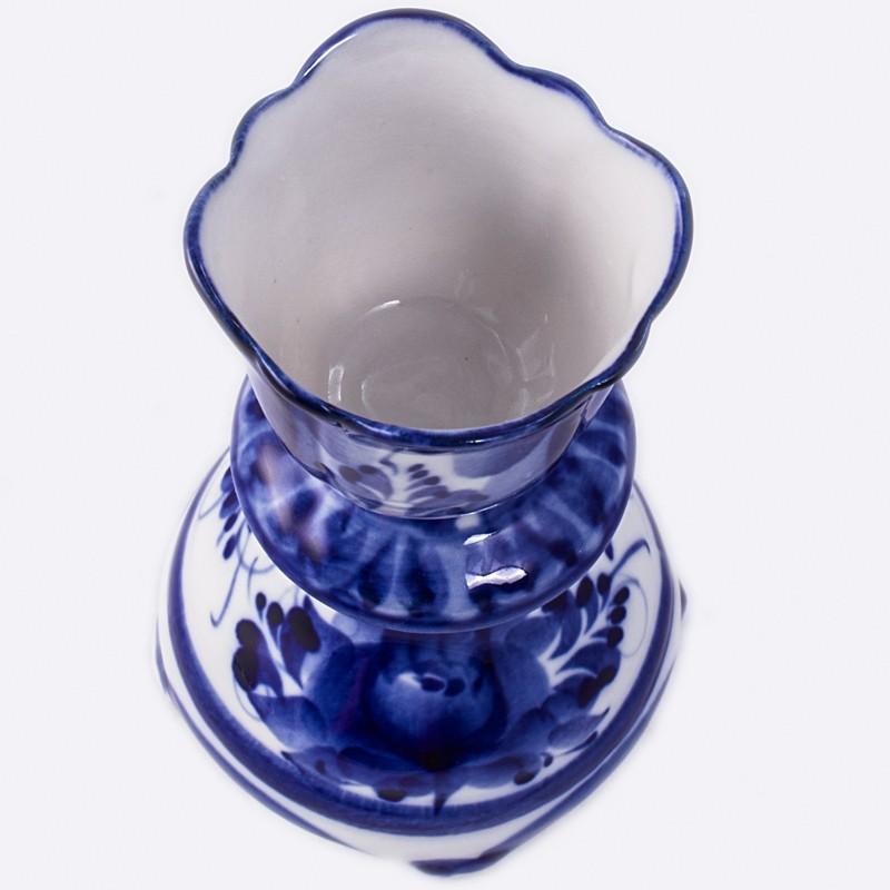 Gzhel Porcelain Egg Stand