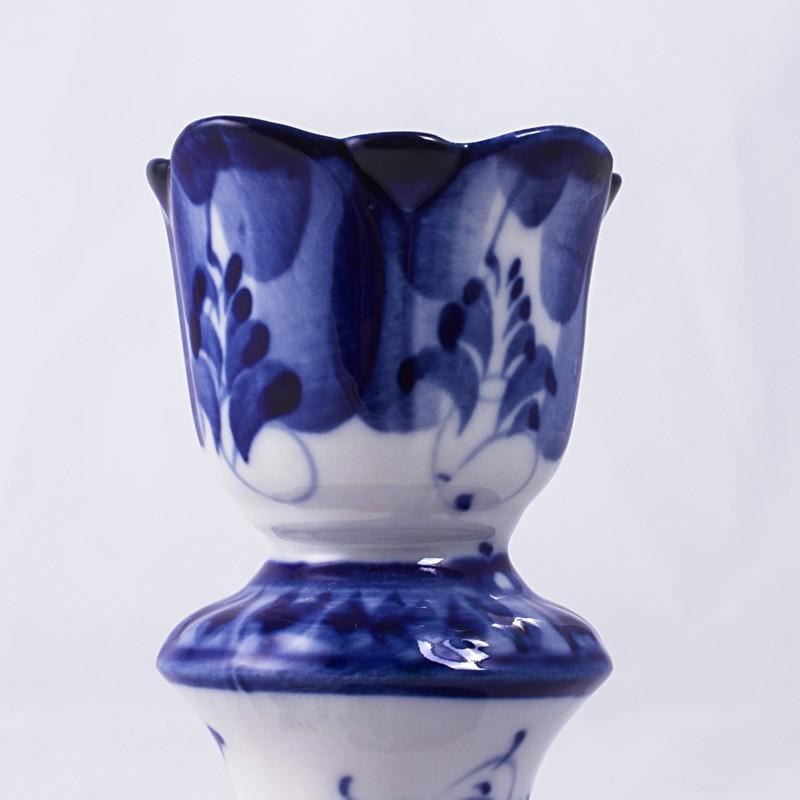 Gzhel Porcelain Egg Stand